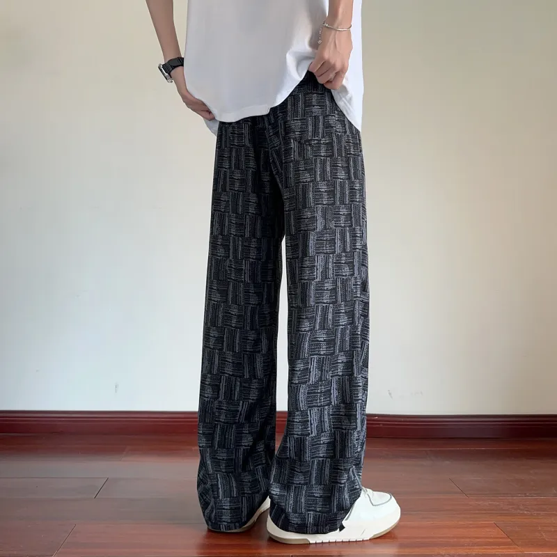 UPZCY Casual Pants Unisex Black-1