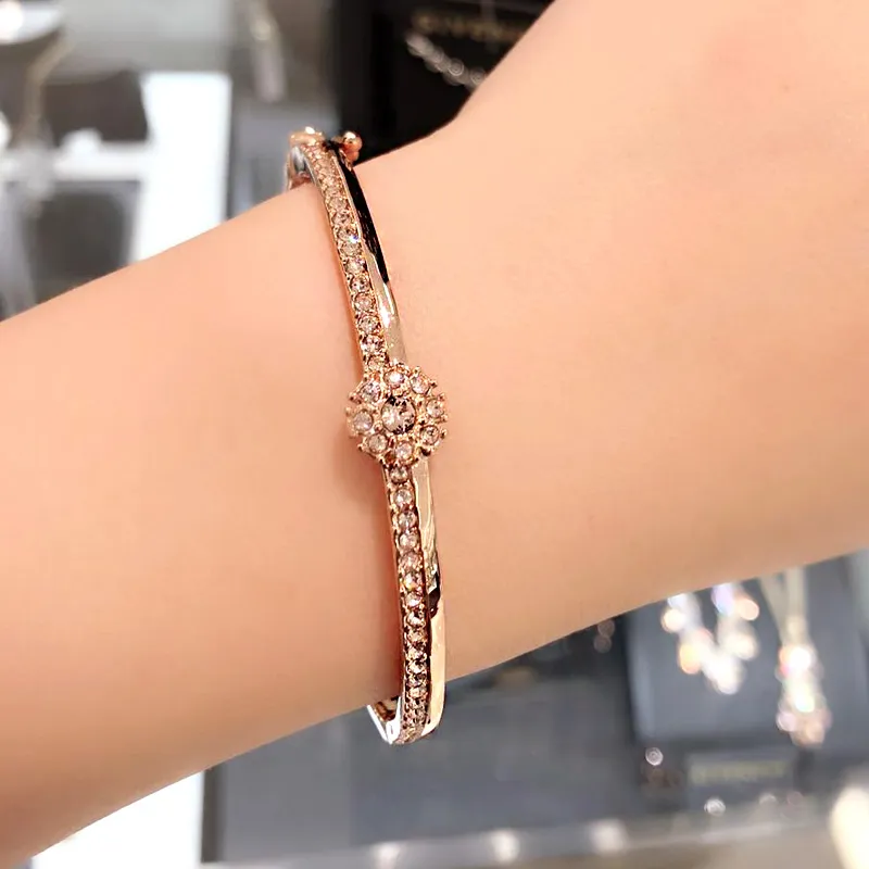 Givenchy Austrian Faux Crystal Diamond, New Version Bangles Women's Rose Gold-1