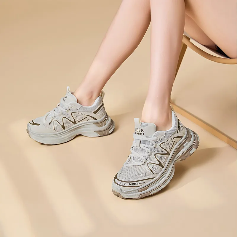JEEP SPIRIT Breathable And Slip Resistant Low Top Chunky Sneakers Women's-15