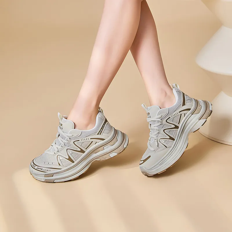 JEEP SPIRIT Breathable And Slip Resistant Low Top Chunky Sneakers Women's-16