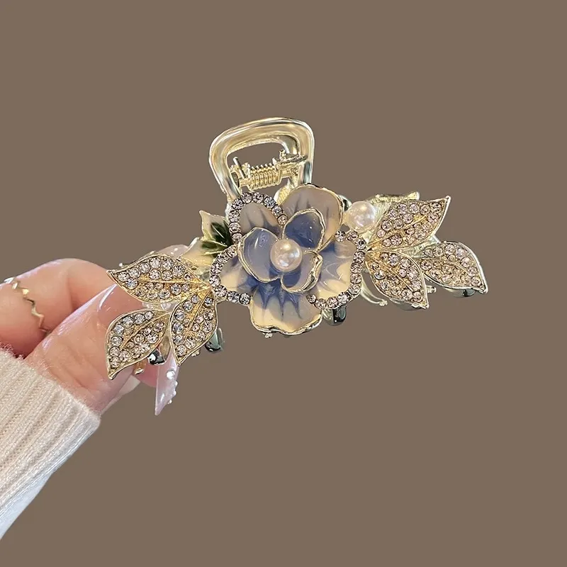 Jiuyi Pearl Rhinestone Hair Clips Women's-3