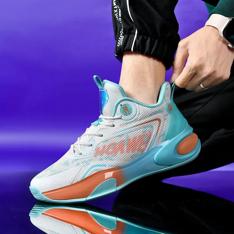 Kuding Slip Resistant And Abrasion Resistant Grip Low Top Basketball Shoes Unisex-7