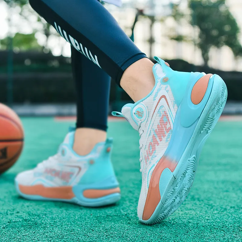 Kuding Slip Resistant And Abrasion Resistant Grip Low Top Basketball Shoes Unisex-11