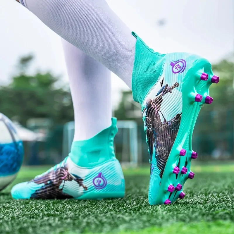 Kuding SG Metal Long Studs Artificial Ground Natural Ground Coverage Support Soccer Shoes Unisex-2