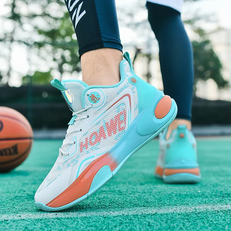 Kuding Slip Resistant And Abrasion Resistant Grip Low Top Basketball Shoes Unisex-10