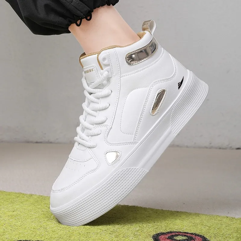 Kuding Non-slip Lightweight High-Top Skateboard Shoes Men's-6