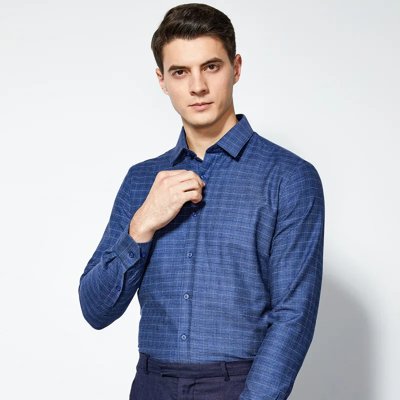 FIRS Shirts Men Navy Blue-5