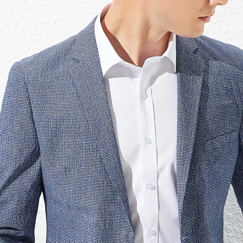 FIRS Business Suit Men's Heather Gray Blue-3