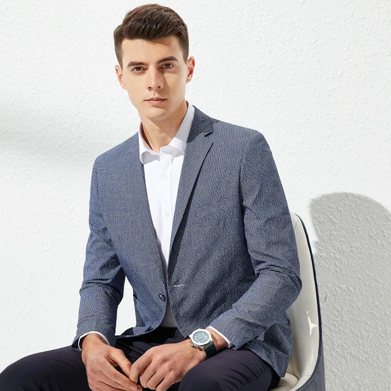 FIRS Business Suit Men's Heather Gray Blue-2