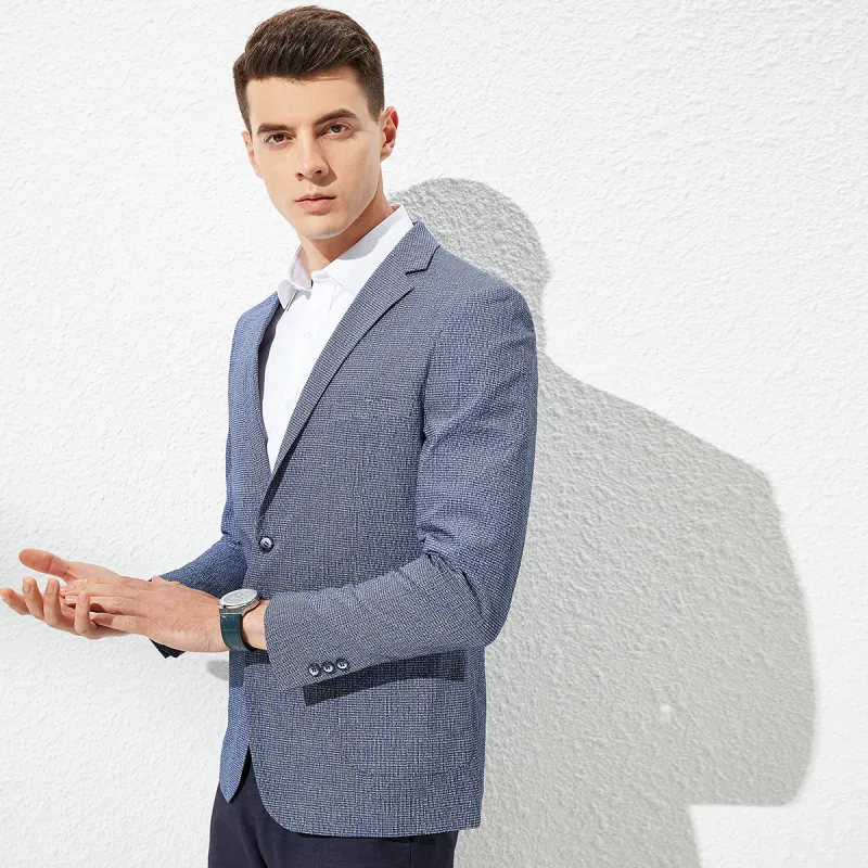 FIRS Business Suit Men's Heather Gray Blue-5