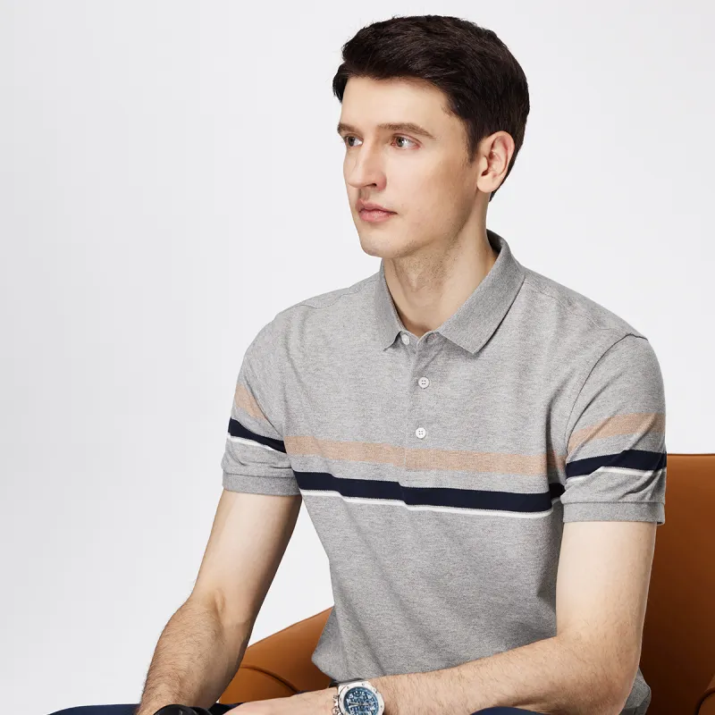 FIRS Polo Shirt Men's Light Heather Gray-2