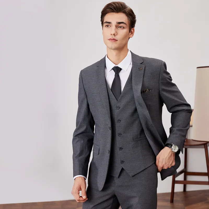 FIRS Business Suits Men's Dark Gray-3