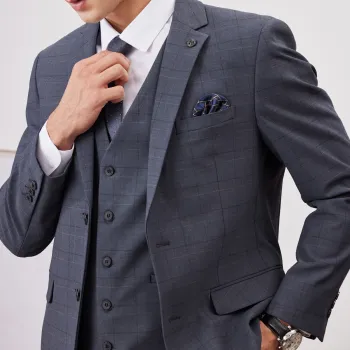 FIRS Business Suits Men's Medium Gray