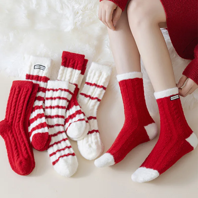 MADALLO Mid Calf Socks Women's Combo Set-6