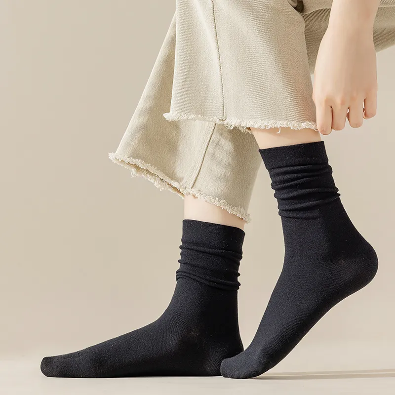 MADALLO Mid Calf Socks Women's 5 Pack-4