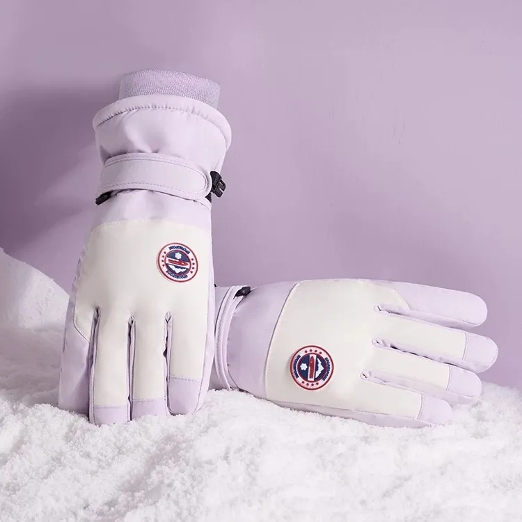 AS FISH Ski Gloves Anti Slip Wear Resistant Outdoor Sports Gloves Unisex-7
