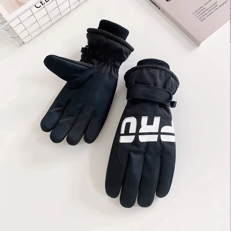 AS FISH Ski Gloves Anti Slip Wear Resistant Outdoor Gloves Unisex-5