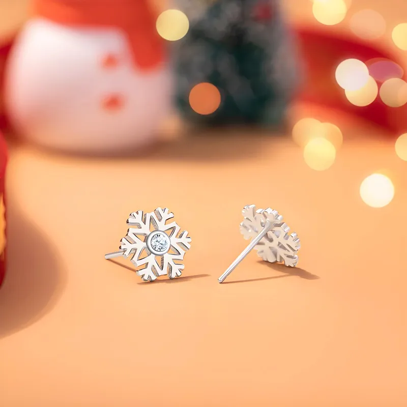 VASO S925 Silver Stud Earrings Women's-4