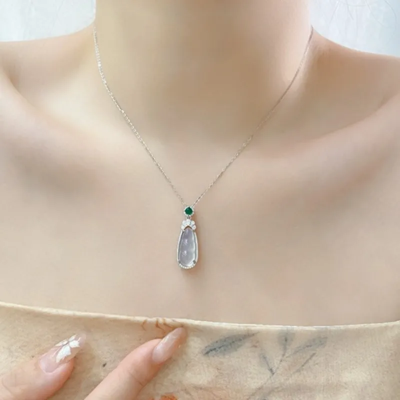 VASO Chalcedony Jade Necklaces Women's-5