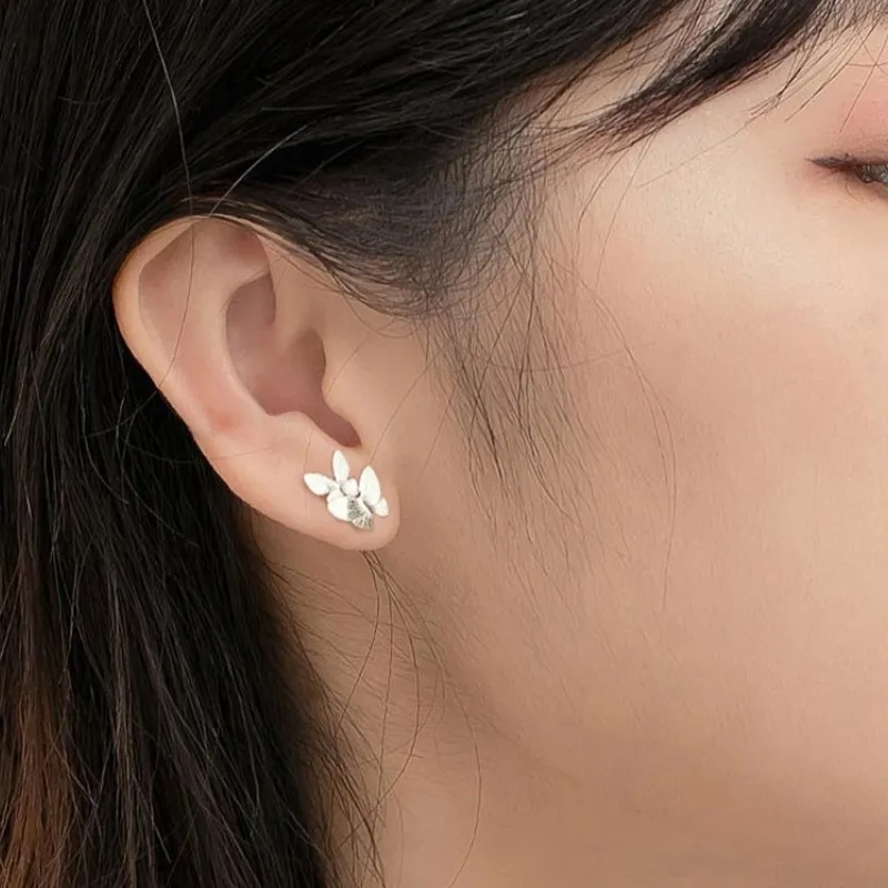 VASO S999 Fine Silver Stud Earrings Women's-2