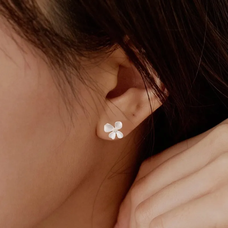 VASO S999 Fine Silver Stud Earrings Women's-3