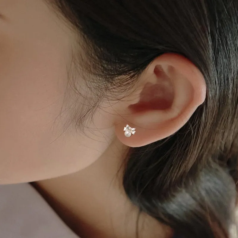 VASO S999 Fine Silver Stud Earrings Women's-2