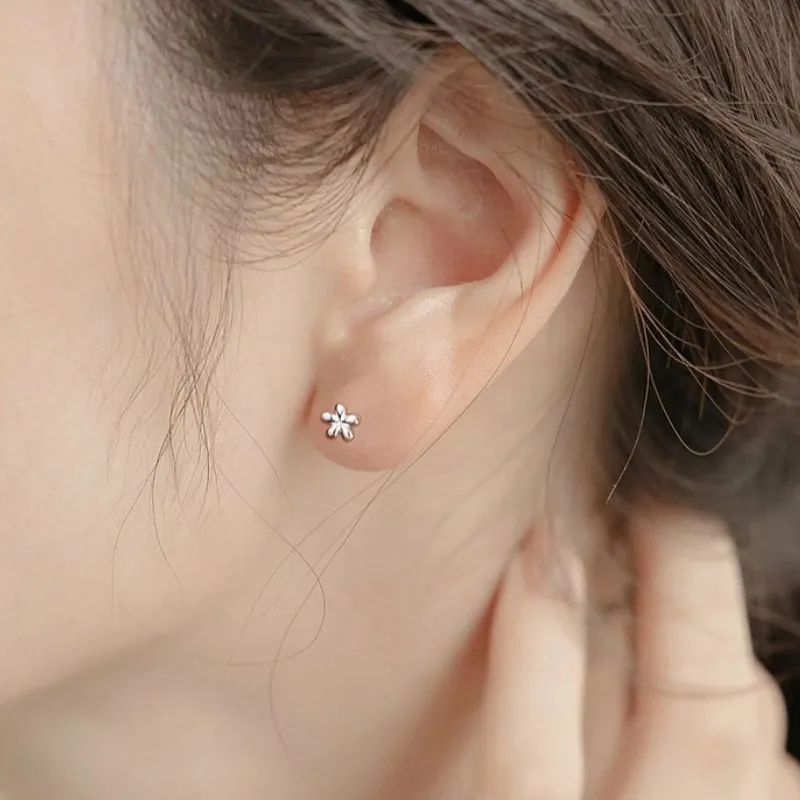VASO S999 Fine Silver Stud Earrings Women's-2