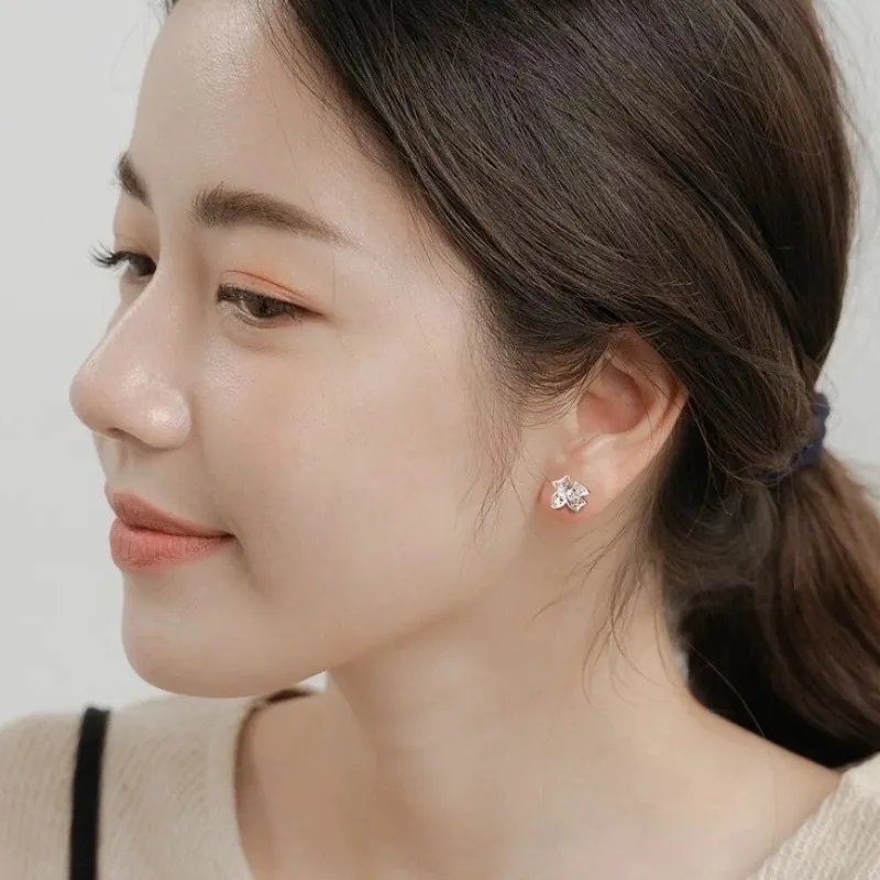 VASO S999 Fine Silver Stud Earrings Women's-1