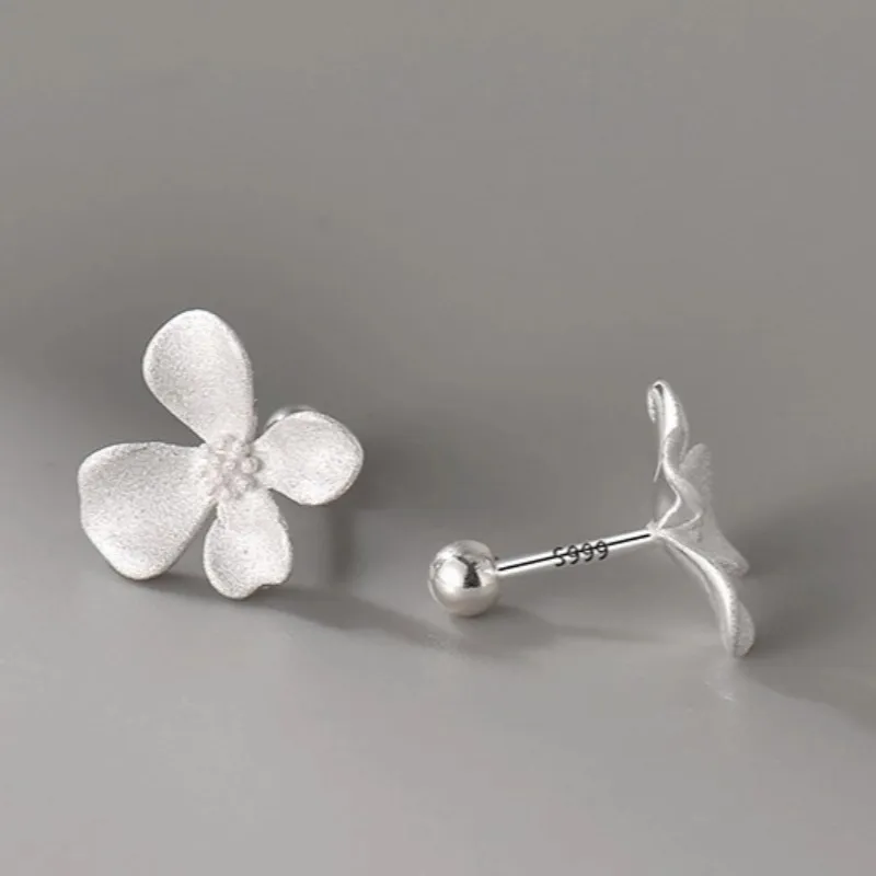 VASO S999 Fine Silver Stud Earrings Women's-4
