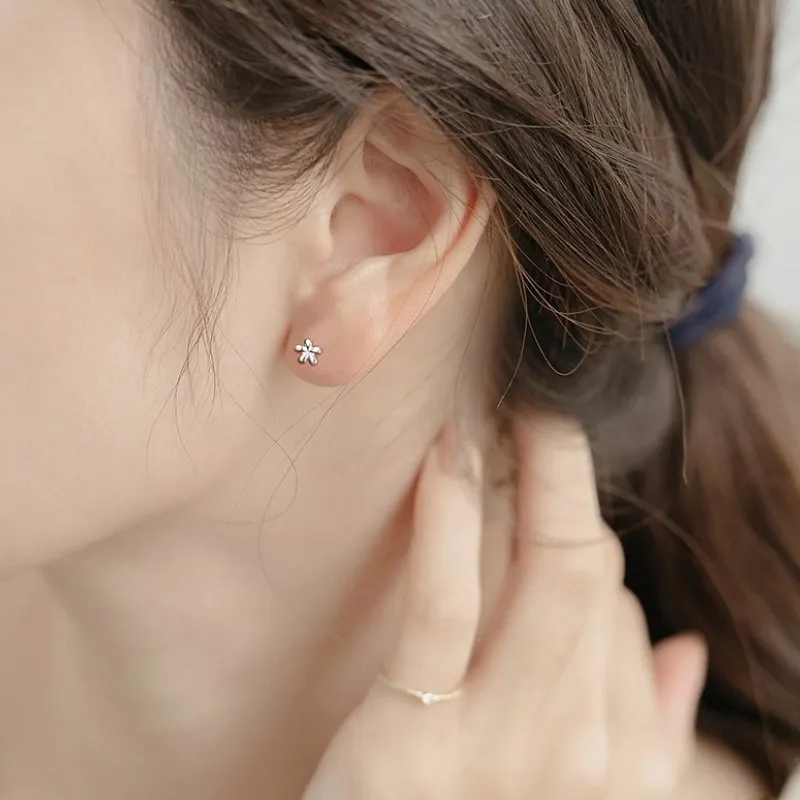 VASO S999 Fine Silver Stud Earrings Women's-1