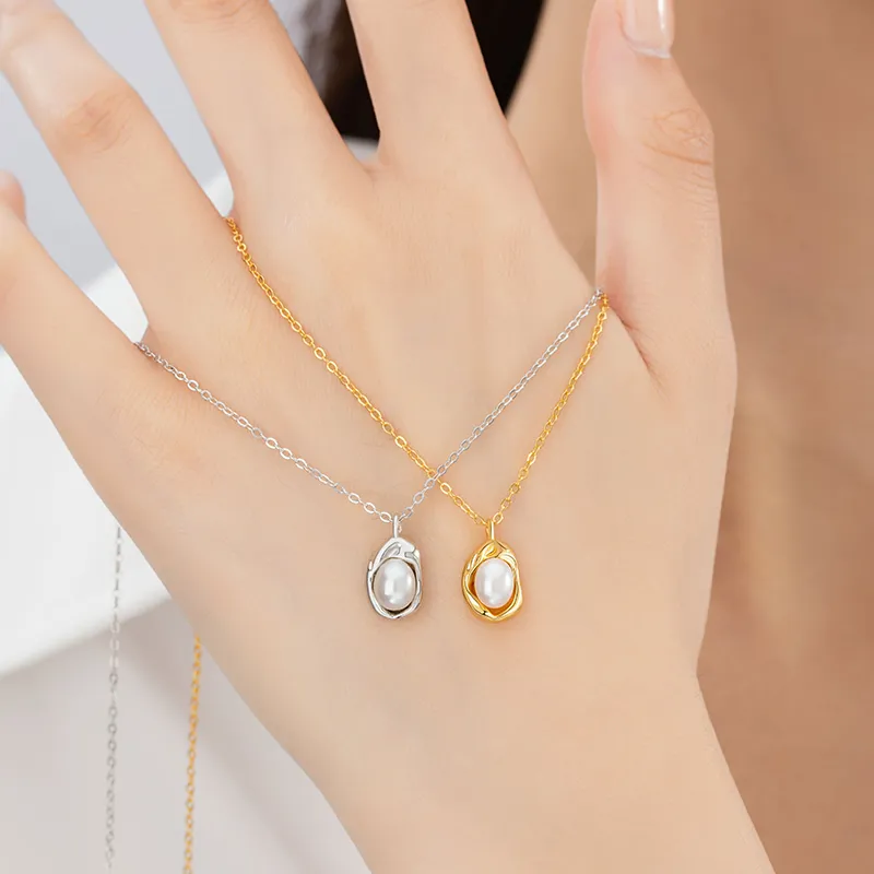 VASO S925 Silver Necklaces Women's-5