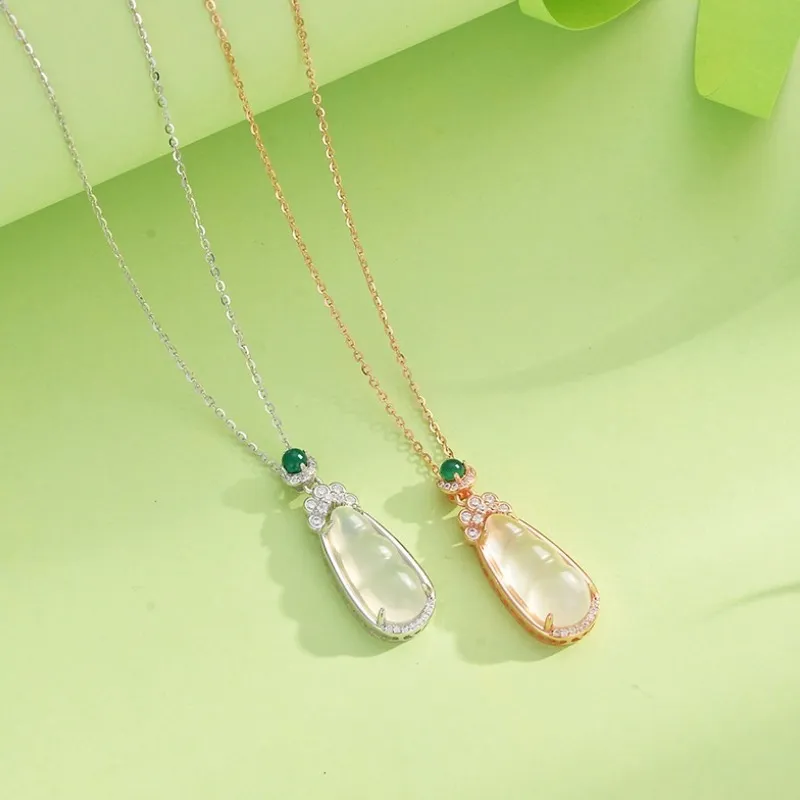 VASO Chalcedony Jade Necklaces Women's-3