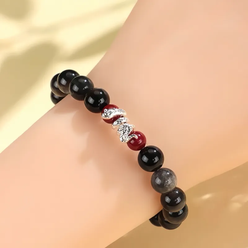 Tsukiran Obsidian Bracelets Unisex-2