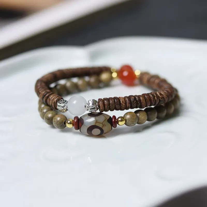 Tsukiran Green Sandalwood Bracelets Unisex-4