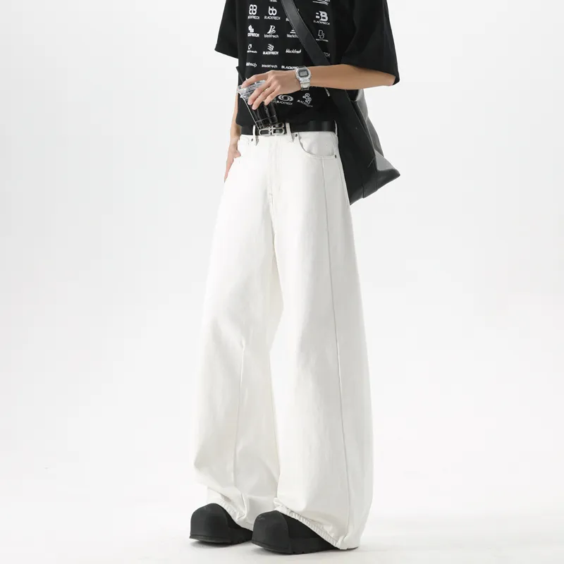 PANDA ADEVIL Jeans Unisex White-5