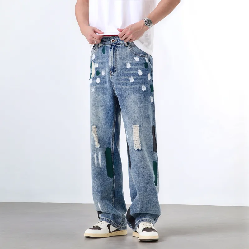 PANDA ADEVIL Jeans Unisex Blue-1