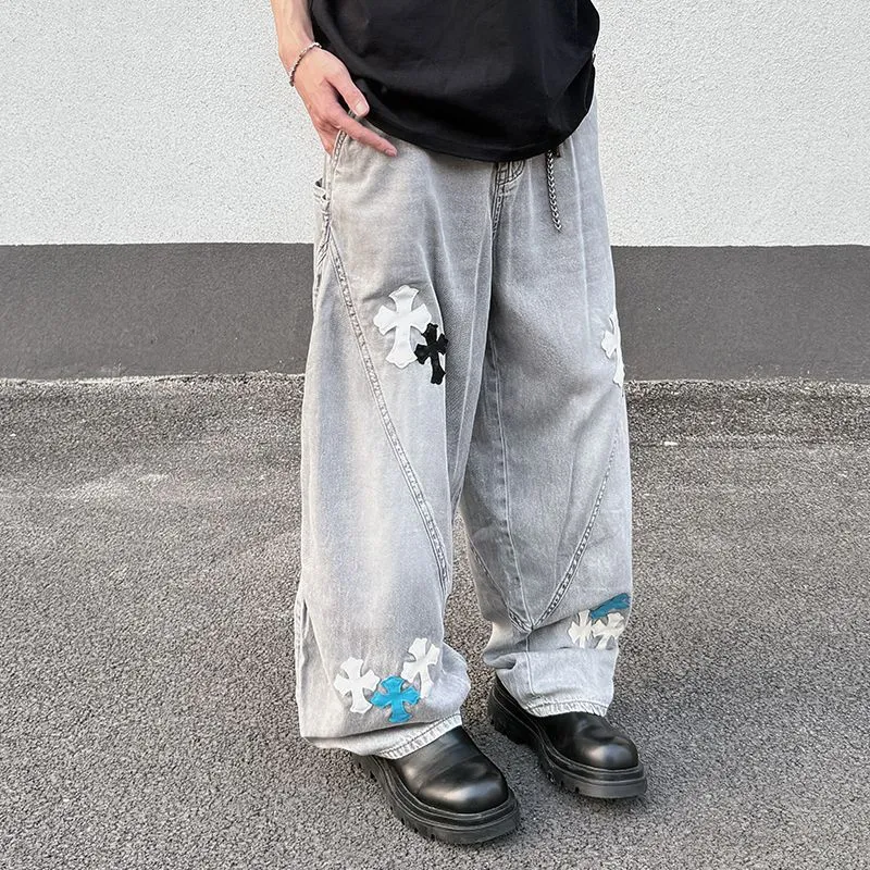 PANDA ADEVIL Jeans Unisex Light Gray-2