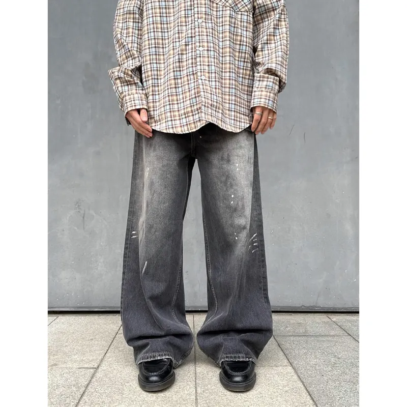 PANDA ADEVIL Jeans Unisex Dirty Black-3