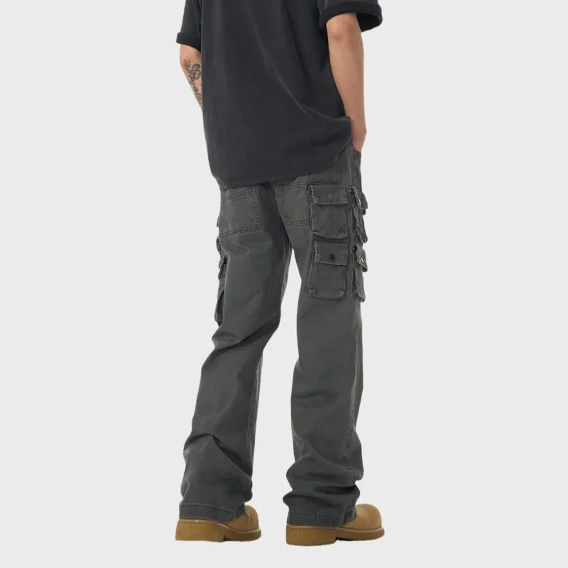 PANDA ADEVIL Jeans Unisex Gray-4