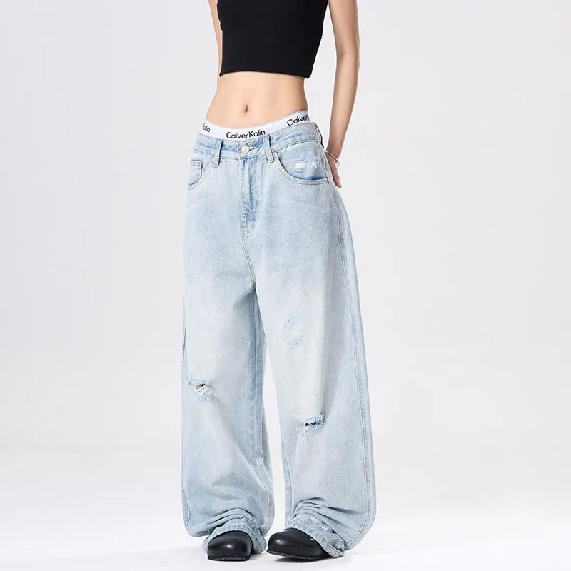 PANDA ADEVIL Jeans Unisex Light Blue-1