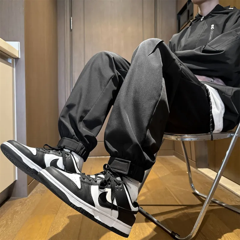 PANDA ADEVIL Casual Pants Unisex Black-2