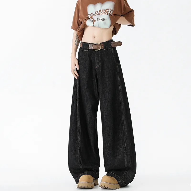 PANDA ADEVIL Jeans Unisex Black-1