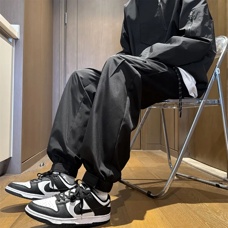 PANDA ADEVIL Casual Pants Unisex Black-4