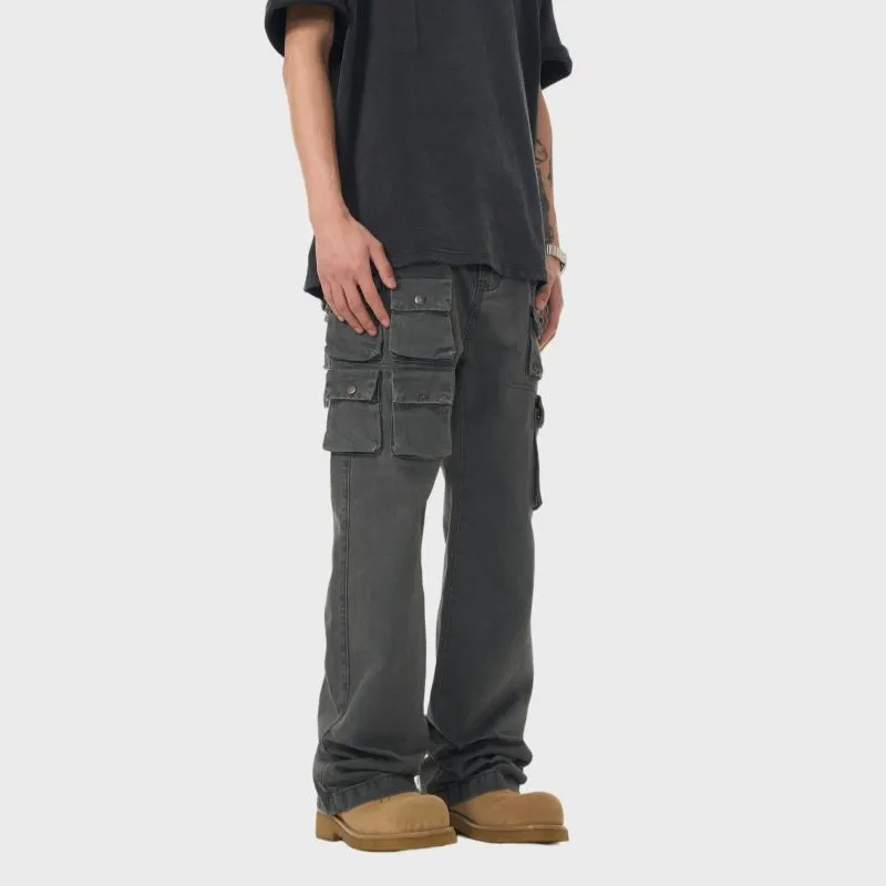 PANDA ADEVIL Jeans Unisex Gray-1