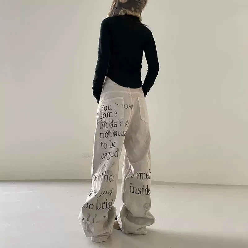 PANDA ADEVIL Jeans Unisex White-2