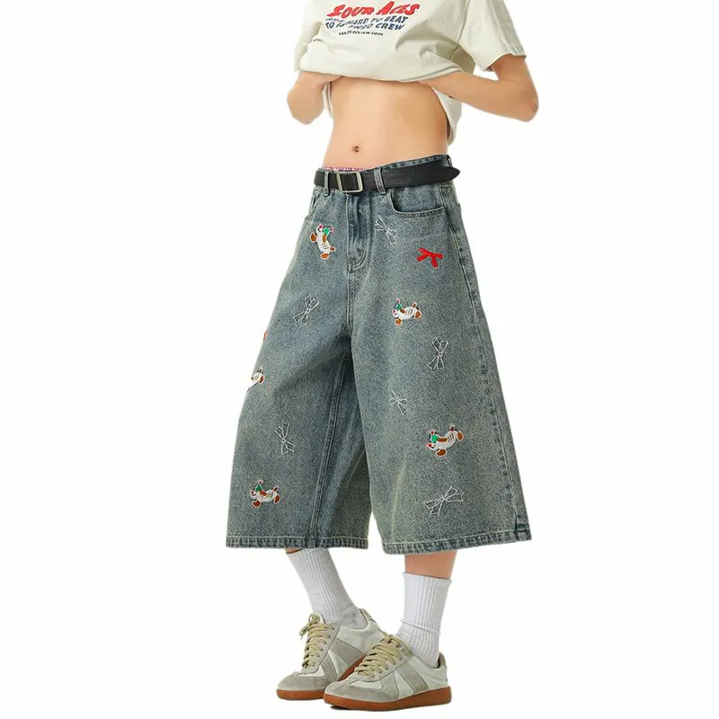 PANDA ADEVIL Denim Shorts Unisex-3