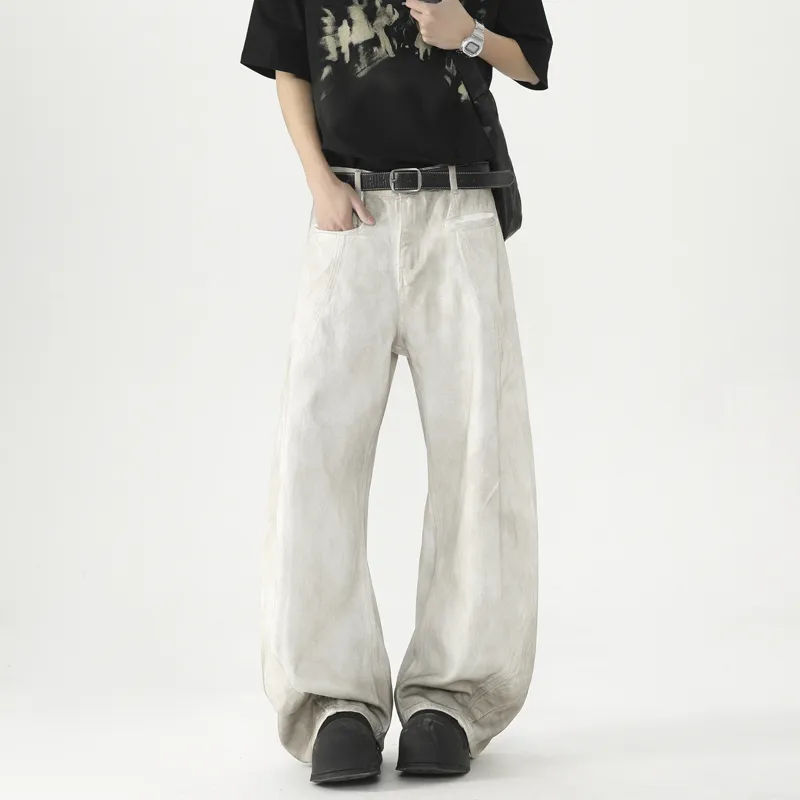 PANDA ADEVIL Jeans Unisex Dirty White-3