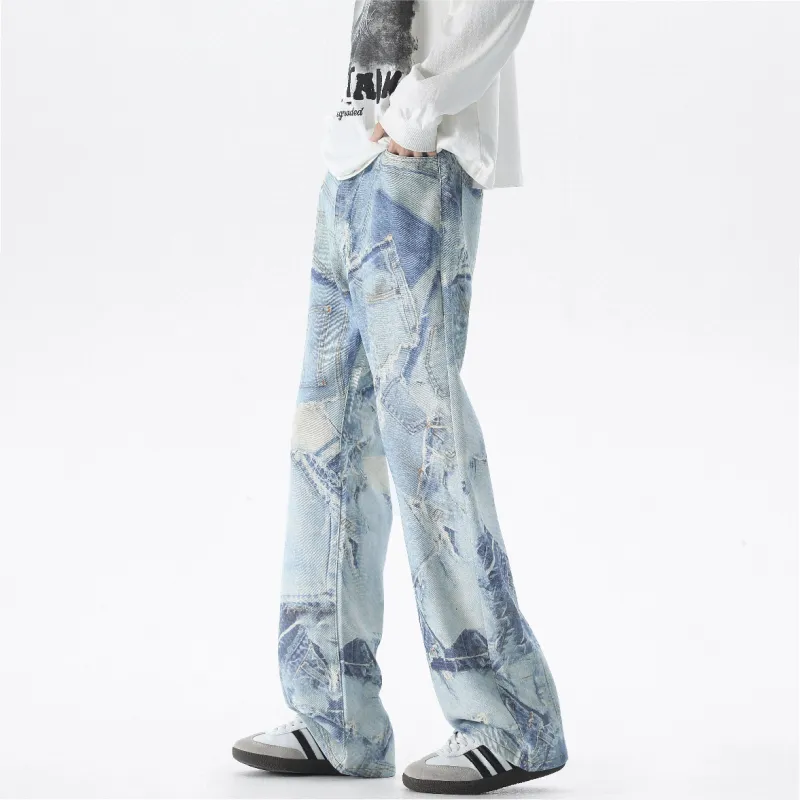 PANDA ADEVIL Jeans Unisex Light Blue-2