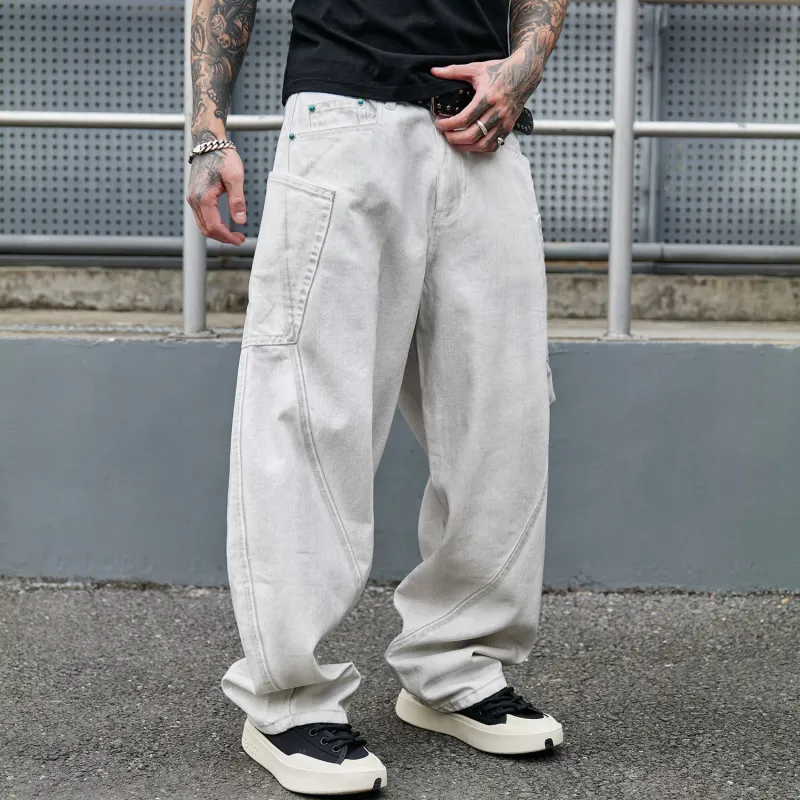 PANDA ADEVIL Jeans Unisex White-3