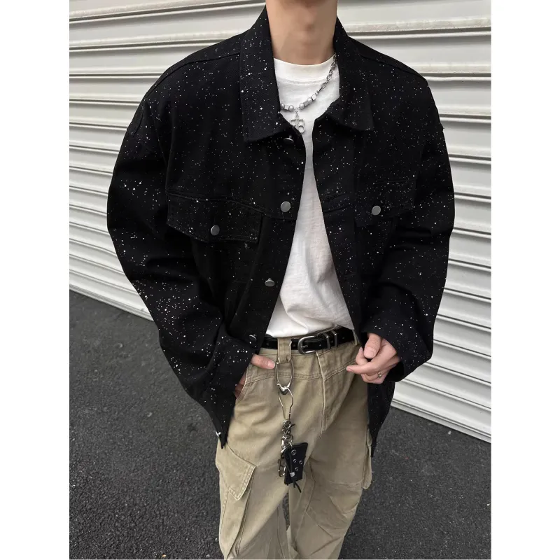 PANDA ADEVIL Denim Jacket Unisex Black-2